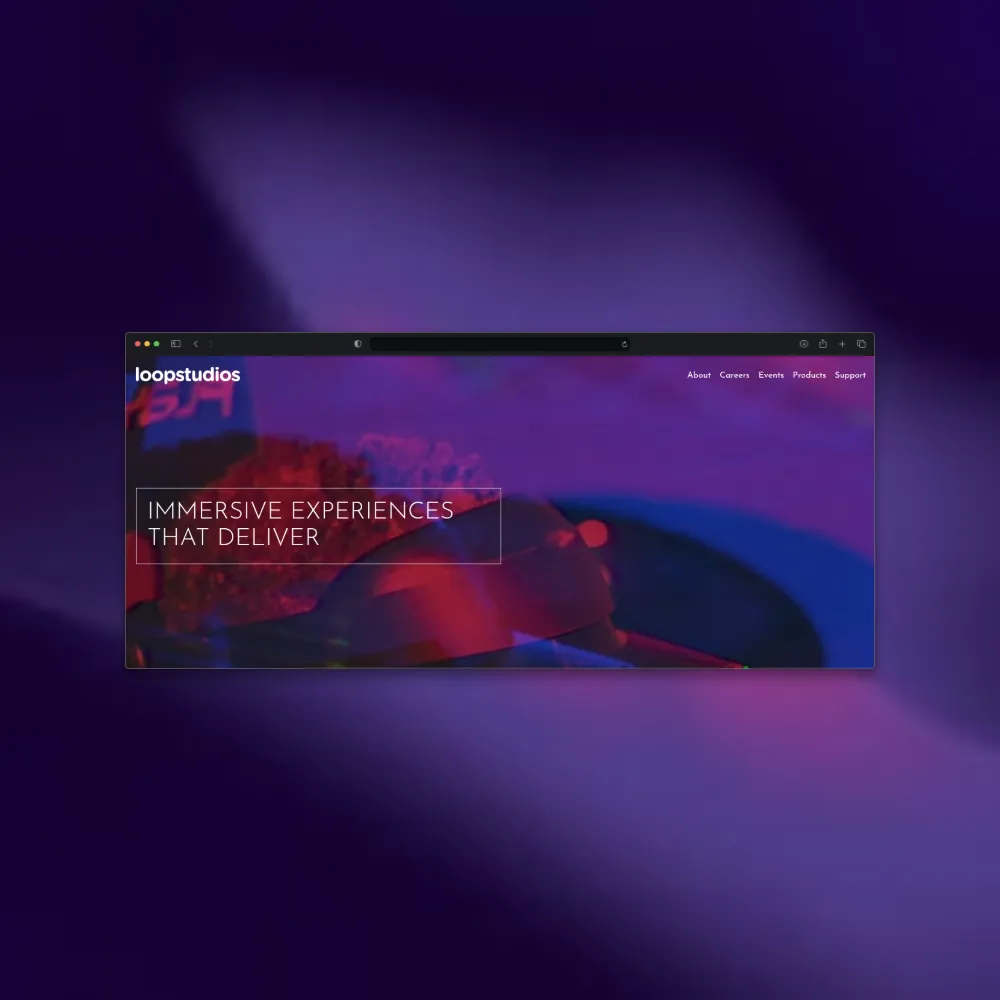 Loopstudios Landing Page