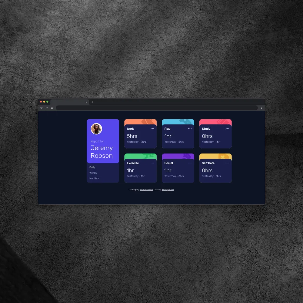 Time Tracking Dashboard
